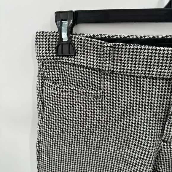 BANANA REPUBLIC Black White Houndstooth Print Sloan Pant // 2 - Picture 5 of 9
